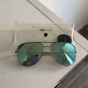 Quay x Desi Perkins blue high keys